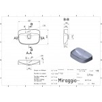 Умывальник накладной Miraggio Lifou Matt 63x43 см, белый матовый (0000651)