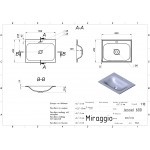 Умивальник накладний Miraggio Jessel 600 60x45 см, білий (0000746)