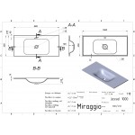 Умивальник накладний Miraggio Jessel 1000 100x45 см, білий (0000796)