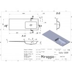 Умывальник накладной Miraggio Della 1200 R, белый (0000912)