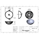 Умывальник накладной Miraggio Sapfire Mirasoft 42,5x42,5 см, белый матовый (0002256)