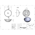 Умывальник накладной Miraggio Sapfire 44x31 см RAL 9005, черный (0002273)