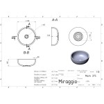 Умывальник накладной Miraggio Mark 375 37,5x37,5 см, белый (0002677)