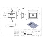 Умывальник накладной Miraggio Erica 700, белый (8813351)