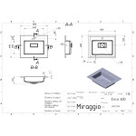 Умывальник накладной Miraggio Erica 600, белый (8813410)