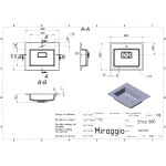 Умывальник накладной Miraggio Erica 600 Mirasoft, белый матовый (8813412)
