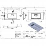 Умывальник накладной Miraggio Erica 1000 Matt, белый матовый (8813495)