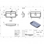 Умивальник накладний Miraggio Ocean 700 70x40 см, білий (8813680)