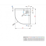 Душевой поддон Radaway Argos A 900x900x55 мм, белый (4AA99-01)