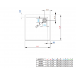 Душовий піддон Radaway Argos C 900x900x55 мм, білий (4AC99-01)