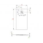 Душевой поддон Radaway Kyntos F 1000x800x30 мм, черный (HKF10080-54)