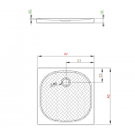 Душовий піддон Radaway Zantos C 900x900x32 мм, білий (M3ZNC9090-06)