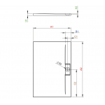 Душевой поддон Radaway Giaros D 1400x900x40 мм, белый (MKGD1490-03)