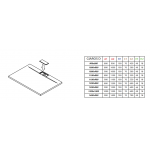 Душовий піддон Radaway Giaros D 1200x1000x40 мм, білий (M3GRD1210)