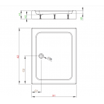 Душевой поддон Radaway Laros D Compact 1000x800x170 мм, белый (SLD81017-01)