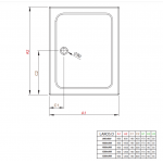 Душевой поддон Radaway Laros D Compact 1000x800x170 мм, белый (SLD81017-01)