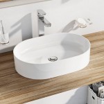 Умывальник на столешницу Ravak Ceramic 550 O Slim 55x37 см, белый (XJX01155001)