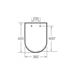 Крышка для унитаза Roca Meridian Soft close, белый (A8012AC00B)