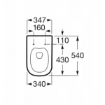 Крышка для унитаза Roca Gap Slim Soft close, белый (A801482211)