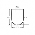 Крышка для унитаза Roca Inspira Round Soft close, белый (A80152200B)