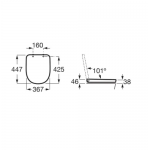 Крышка для унитаза Roca Tura Soft close, белый (A801F02002)