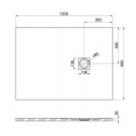 Душовий піддон Roca Ignis 120x90 см, цемент (AP7014B038401300)