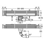 Душевой канал Viega Advantix Vario 30-120 см, настенный, модель 4967.10 (736552)