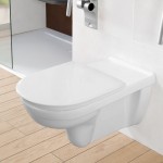 Унитаз подвесной с крышкой Villeroy & Boch O.Novo, для людей с ограниченными возможностями, белый (4601R001+9M67S1T1)