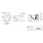 Унитаз подвесной с крышкой Villeroy&Boch Subway 3.0 Slim, белый (4670T901)