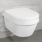 Унітаз підвісний Villeroy & Boch Omnia Architectura Directflush укорочений з кришкою, білий (4687R001+9M66S201)