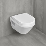 Унитаз подвесной Villeroy & Boch Architectura TwistFlush без ободка с крышкой Soft Closing, белый (5684CL01)