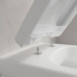 Унитаз подвесной Villeroy & Boch Omnia Architectura DirectFlush с крышкой SlimSeat, белый (5685R001+9M81S101)