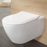 Унитаз подвесной Villeroy&Boch VERITY DESIGN 2.0 с крышкой SlimSeat, белый (5C98HR01)