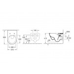 Унитаз подвесной Villeroy&Boch VERITY DESIGN 2.0 с крышкой SlimSeat, белый (5C98HR01)