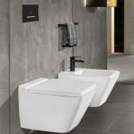 Клавиша смыва для унитаза Villeroy & Boch ViConnect E300, черный матовый (922169AN)