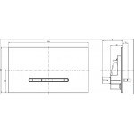 Клавиша смыва для унитаза Villeroy & Boch ViConnect E300, белый (92216168)