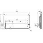 Клавіша змиву для унітазу Villeroy & Boch ViConnect E 200, хром (92249061)