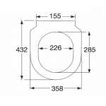 Крышка для унитаза Villeroy & Boch Subway Slimseat Soft Close, белый (9M65S101)