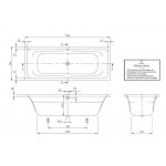 Ванна акрилова Villeroy & Boch Targa Style 170x70 см, білий (UBA177FRA2V-01)