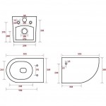 Унитаз подвесной Volle Amadeus, Rimless, Slim slow-closing, белый (13-06R-055)