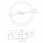 Умывальник на столешницу Volle, Solid surface 51,5x51,5 см, белый (13-40-856)